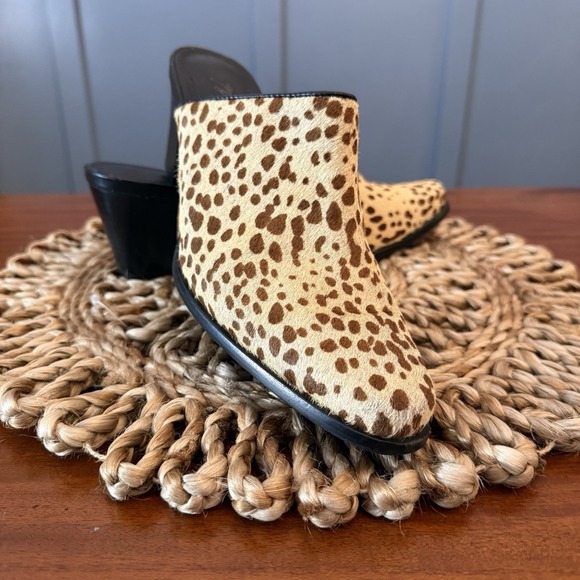 Matisse Women's Commodore Calf Hair Mule Heels – Size 7.5M – Animal Print – Leat - Picture 3 of 13